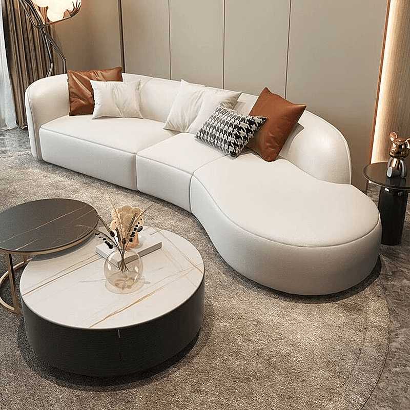 Contemporary Curved Sectional Sofa