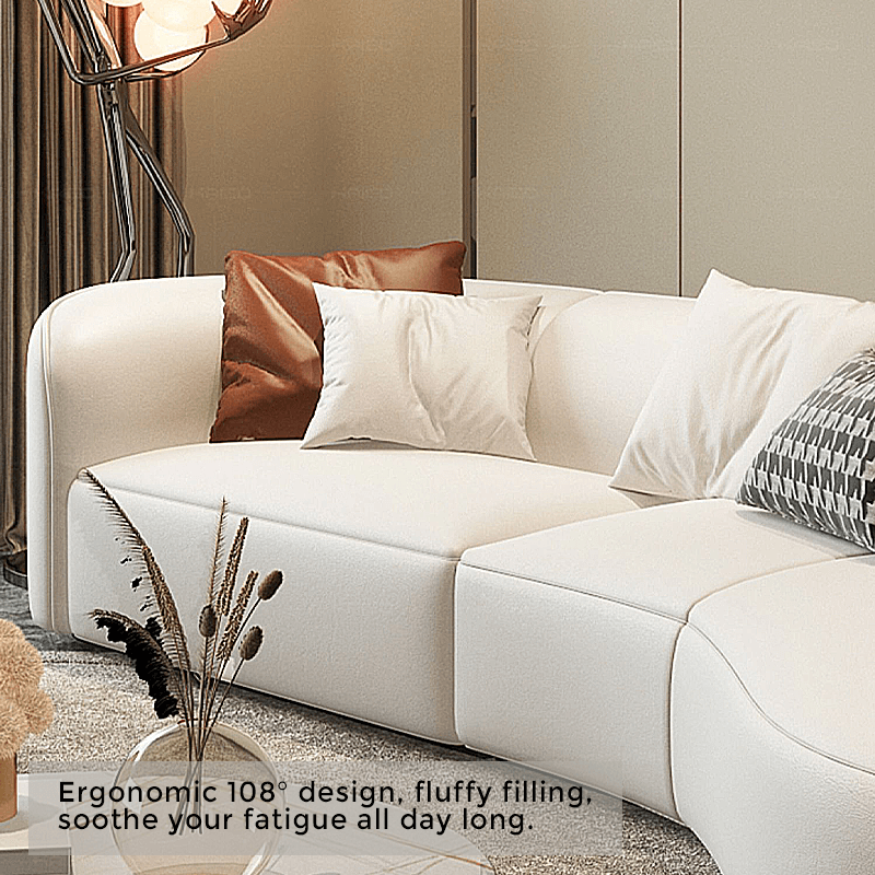 Contemporary Curved Sectional Sofa