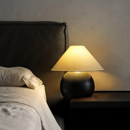 Corner Log Table Lamp