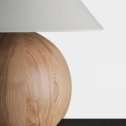 Corner Log Table Lamp