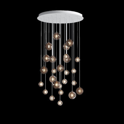Cosmic Sphere Cascade Chandelier
