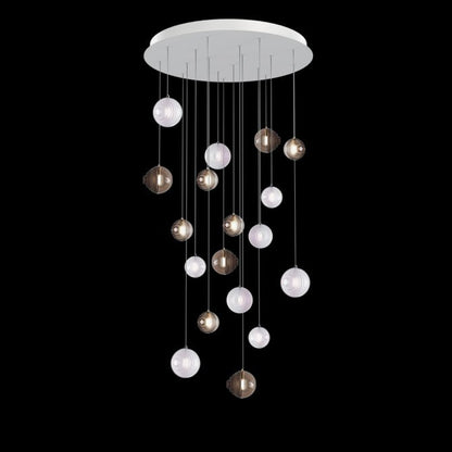Cosmic Sphere Cascade Chandelier