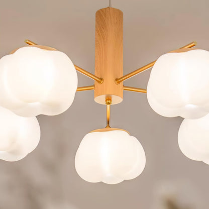 Cotton Balls Chandelier