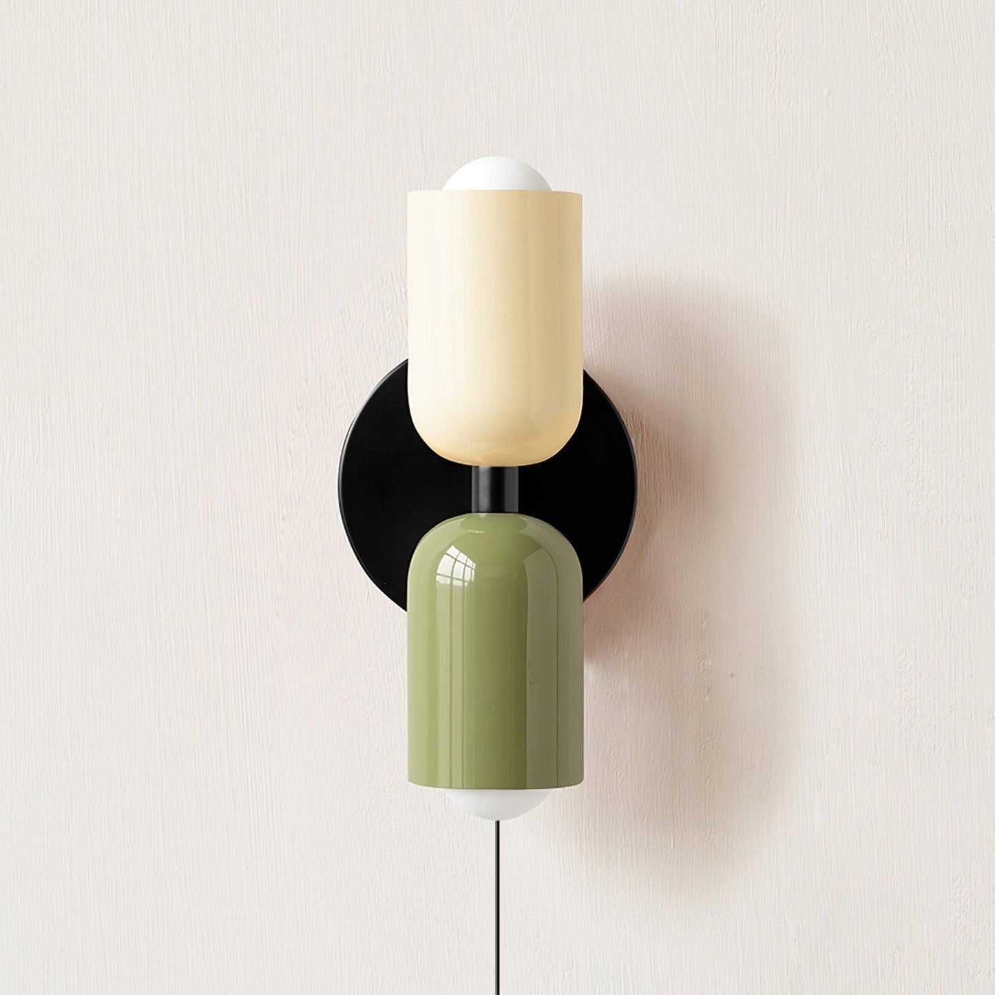 Couleur Double Plug In Wall Lamp