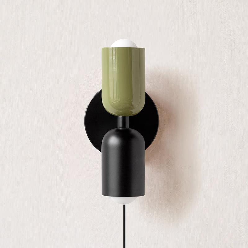 Couleur Double Plug In Wall Lamp