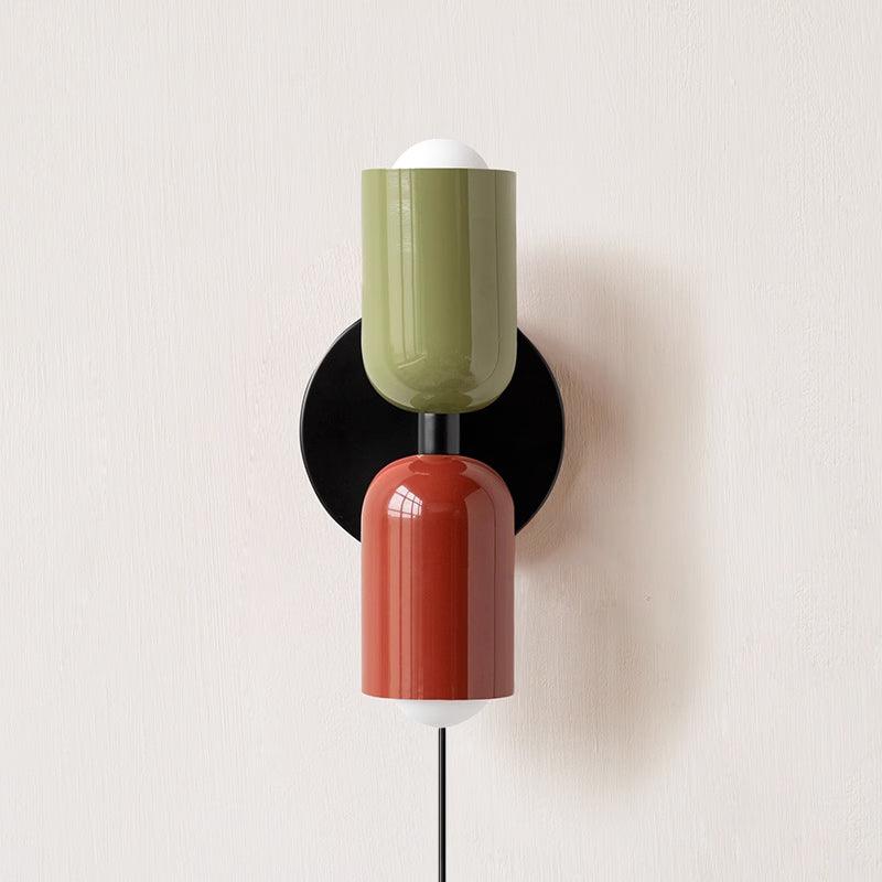 Couleur Double Plug In Wall Lamp