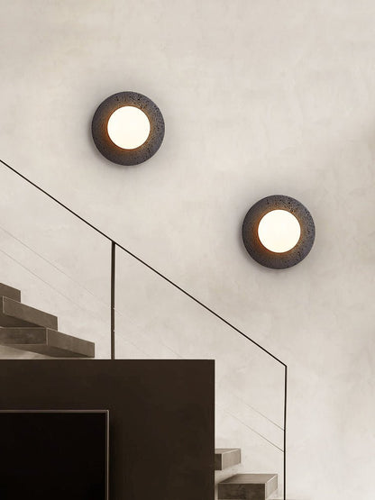 Crater Backlit Wall Sconce