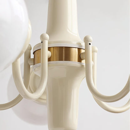 Cream Ball Chandelier