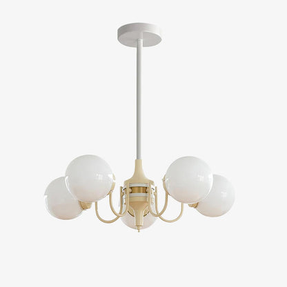 Cream Ball Chandelier