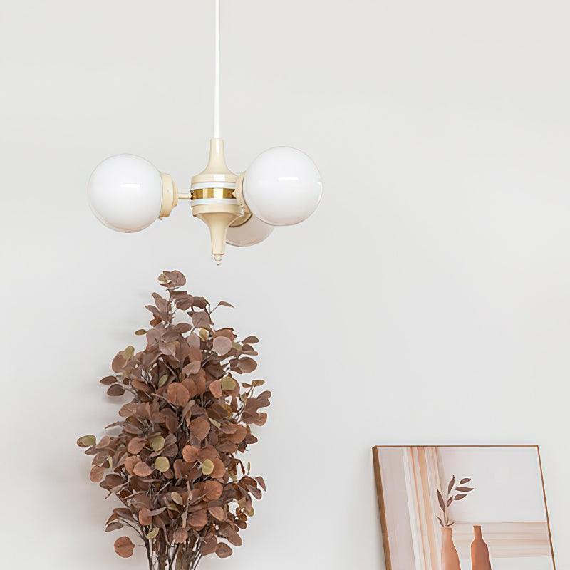 Cream Ball Chandelier