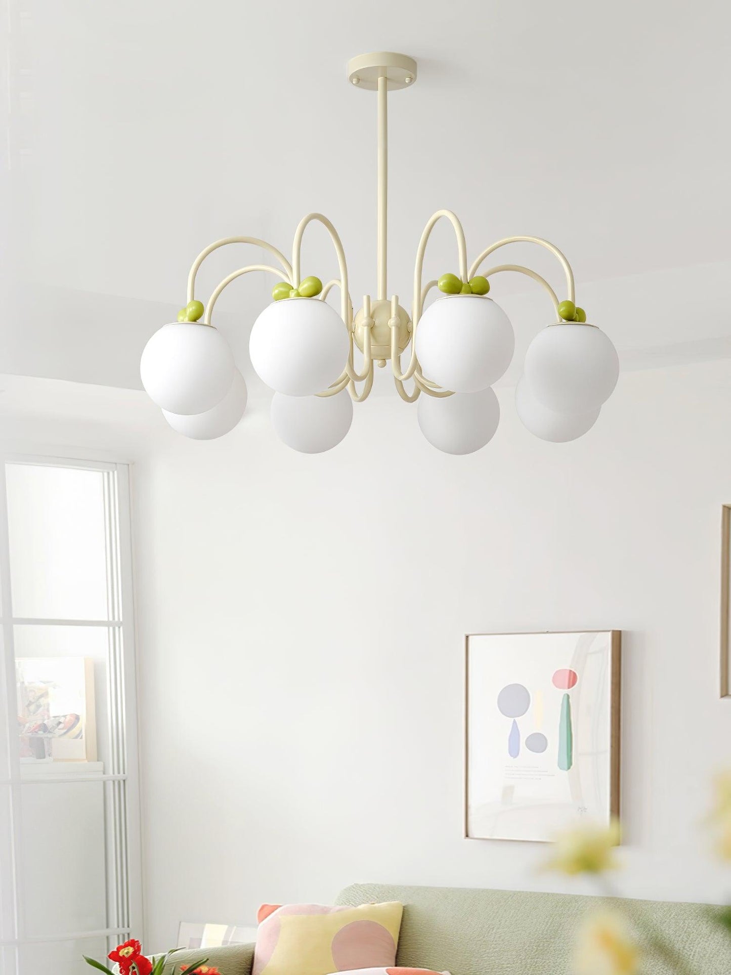 Cream Cherry Chandelier