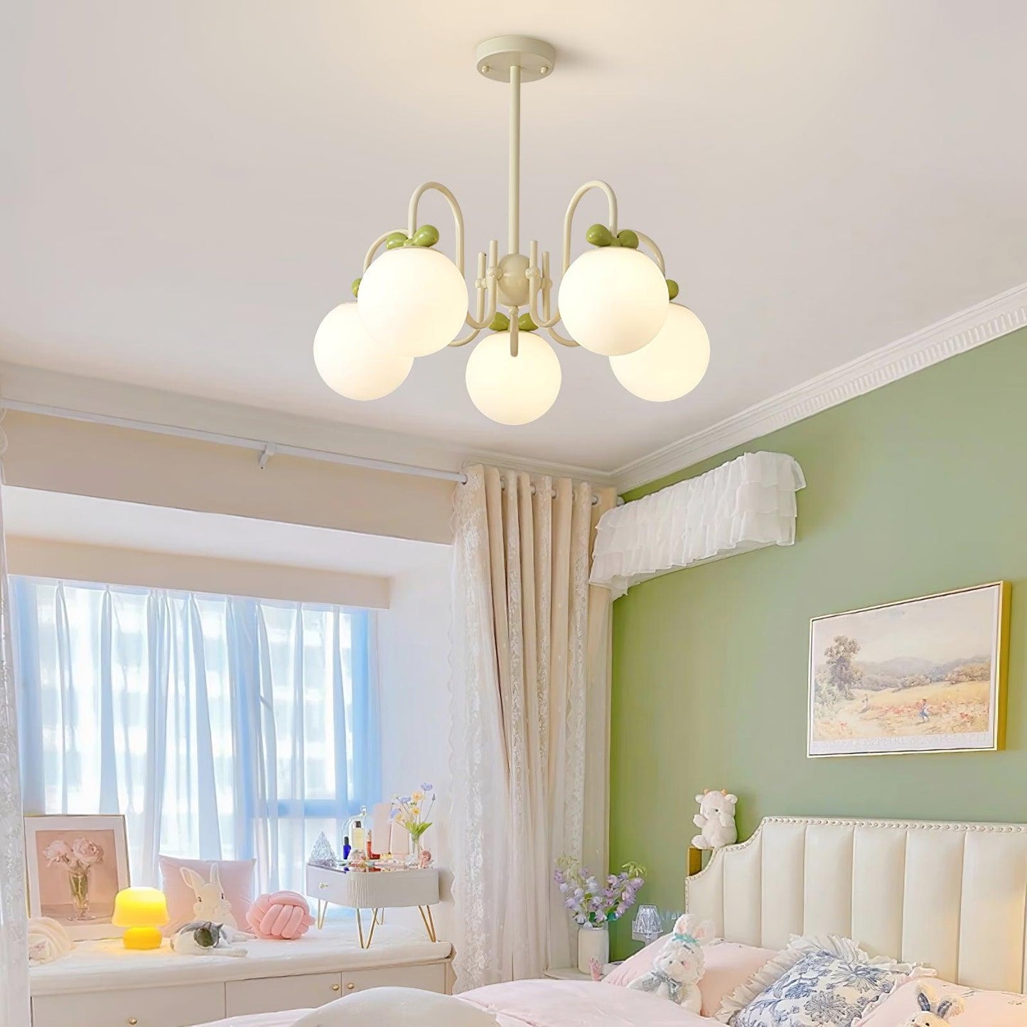 Cream Cherry Chandelier