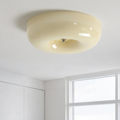 Cream Pudding Ceiling Lamp