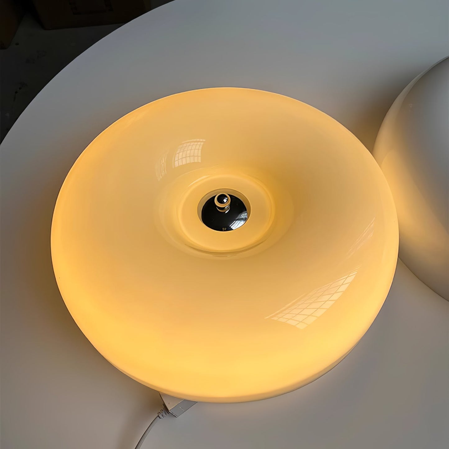 Cream Pudding Ceiling Lamp