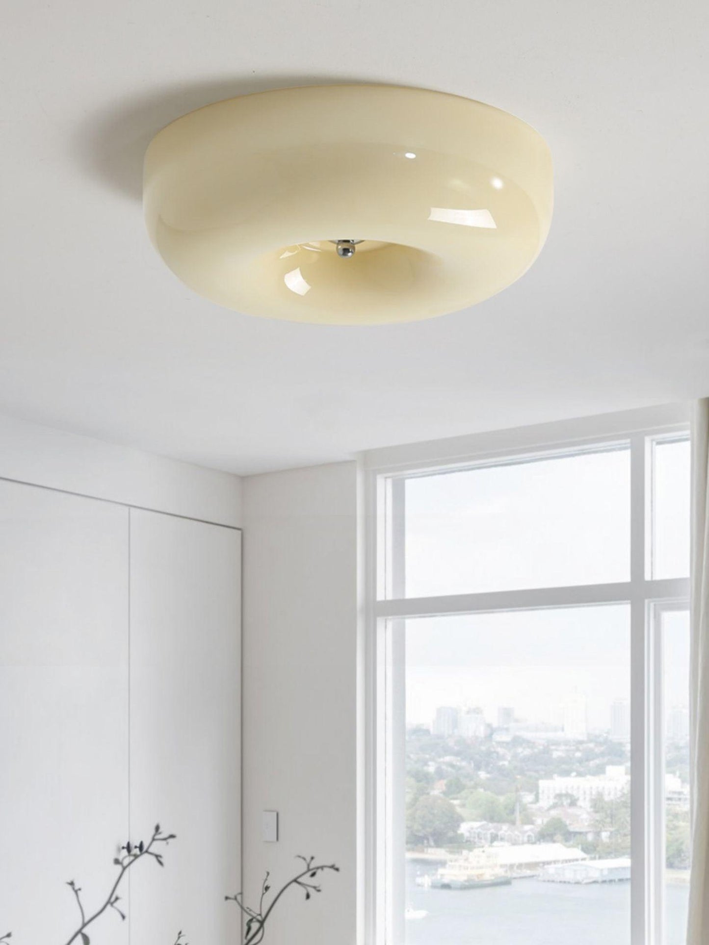 Cream Pudding Ceiling Lamp