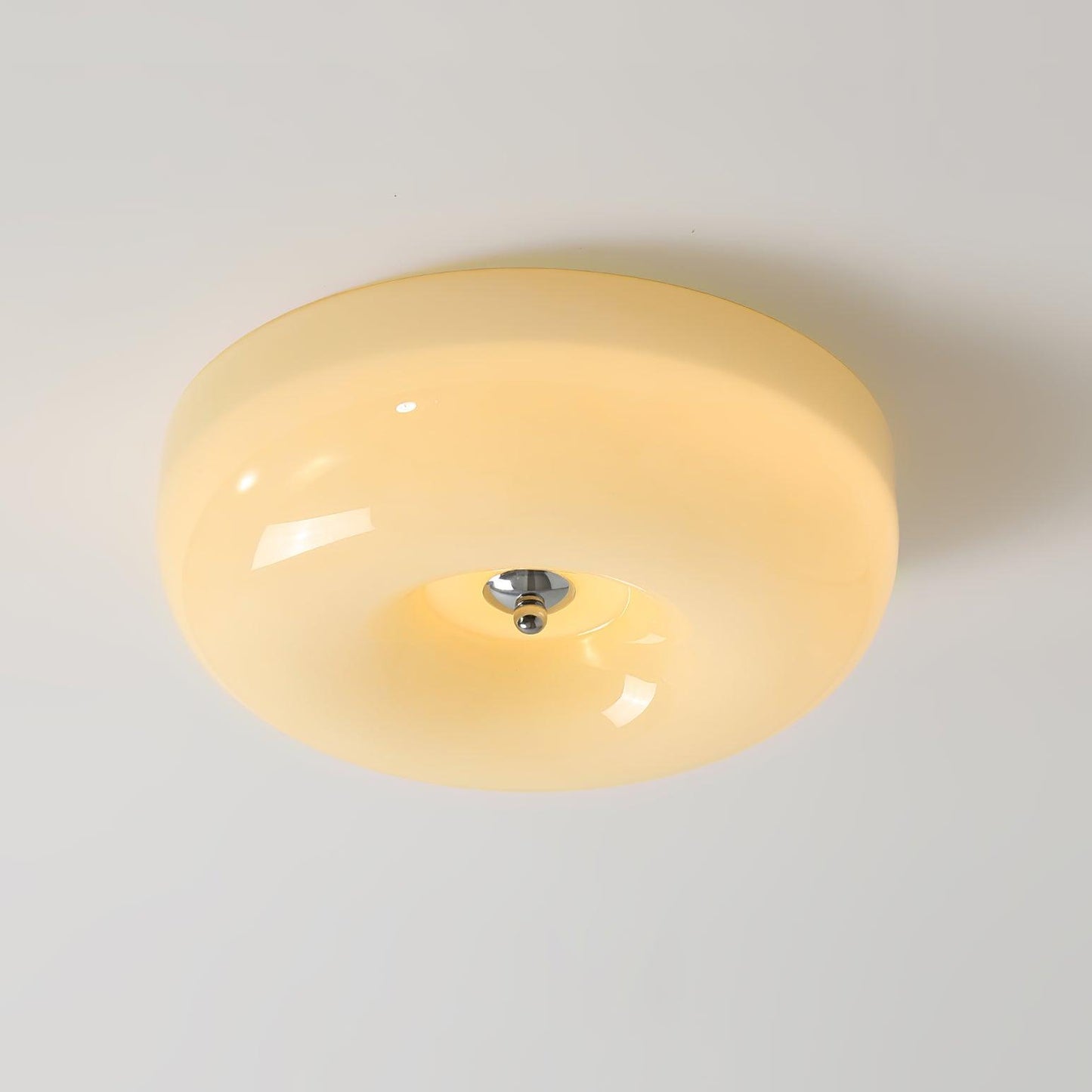 Cream Pudding Ceiling Lamp