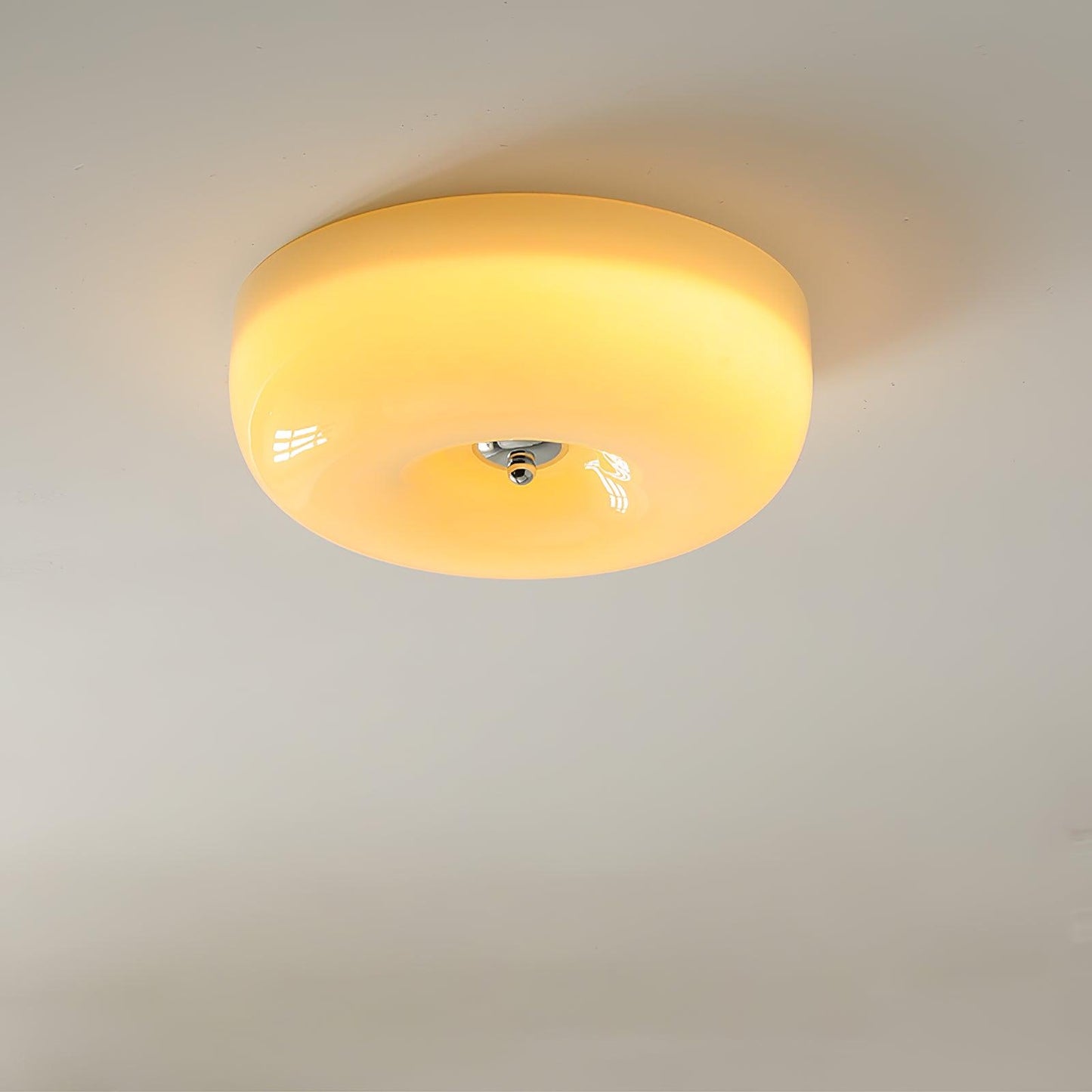 Cream Pudding Ceiling Lamp