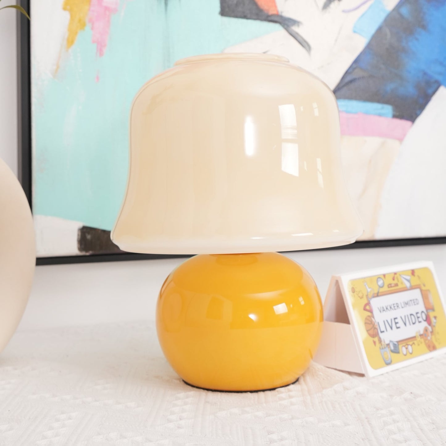 Creamy Mushroom Table Lamp