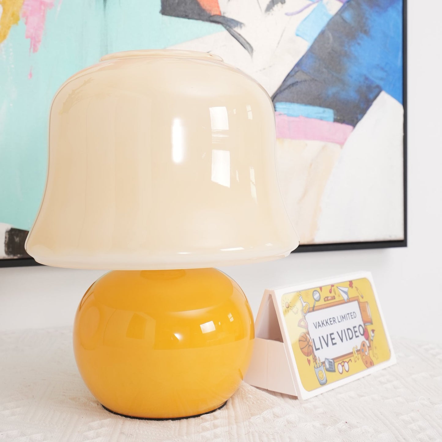 Creamy Mushroom Table Lamp