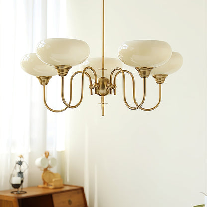 Creamy Persimmon Chandelier