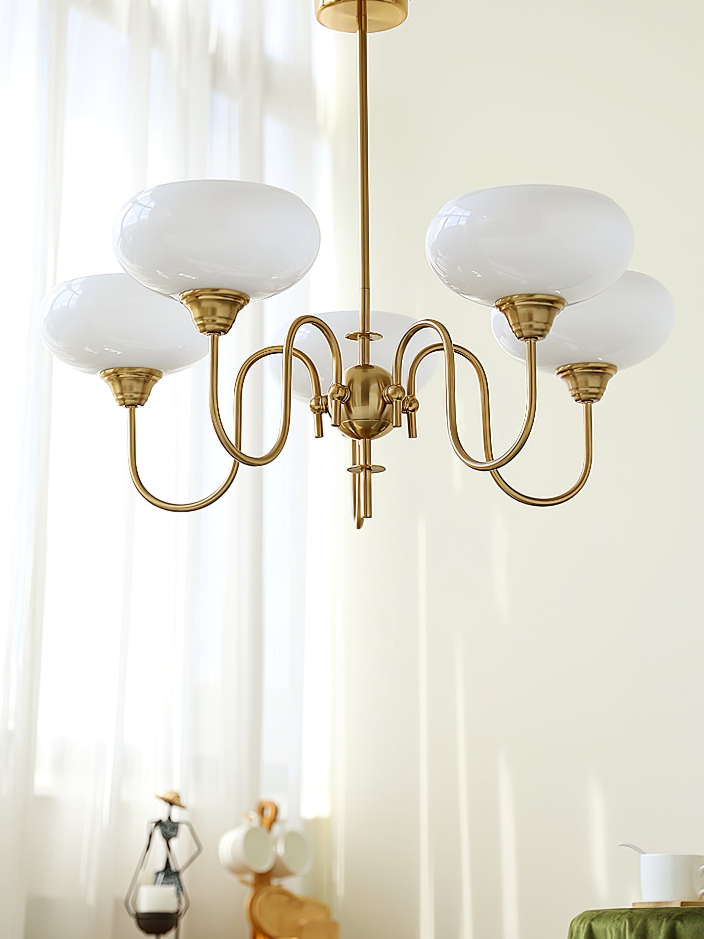 Creamy Persimmon Chandelier