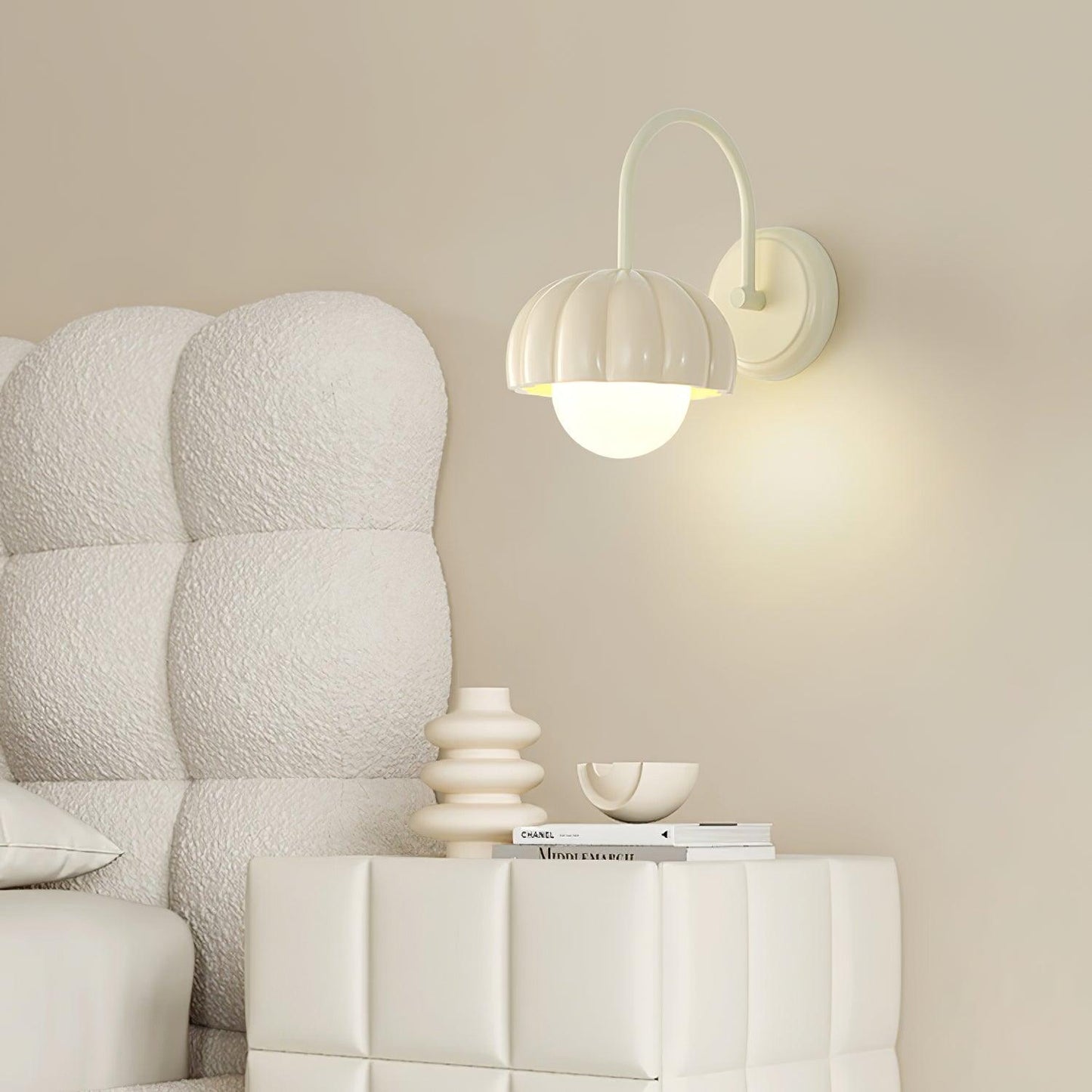 Creamy Pumpkin Wall Light