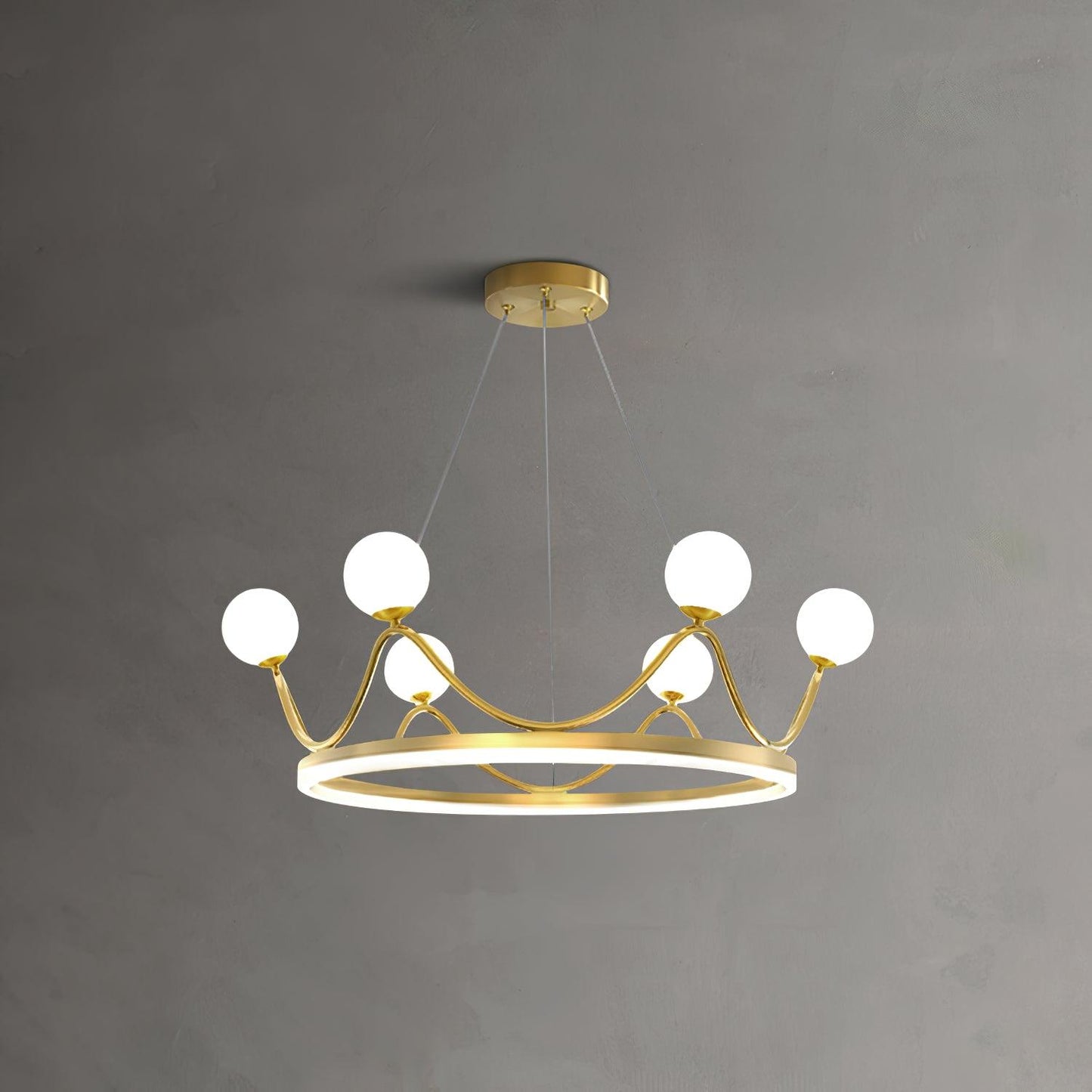 Crown Brass Chandelier