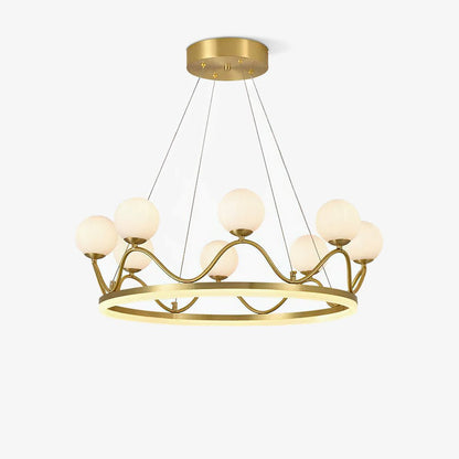 Crown Brass Chandelier