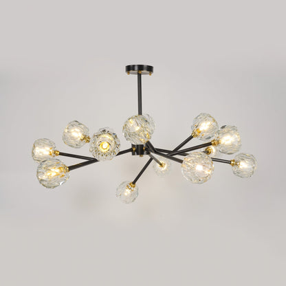 Crystal Ball Round Cluster Chandelier