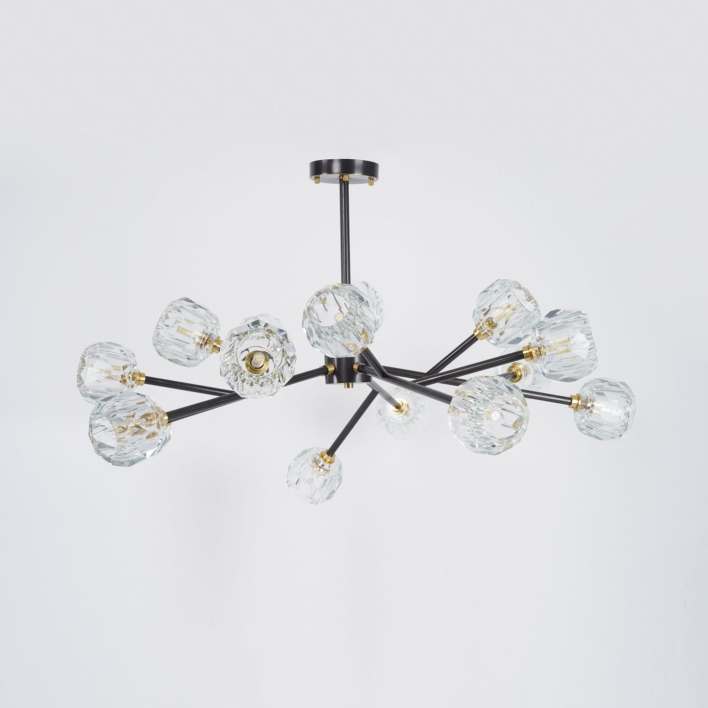 Crystal Ball Round Cluster Chandelier