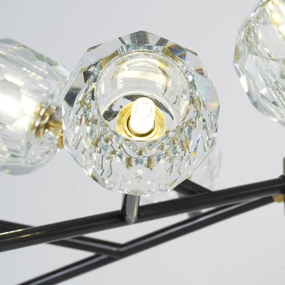 Crystal Ball Round Cluster Chandelier