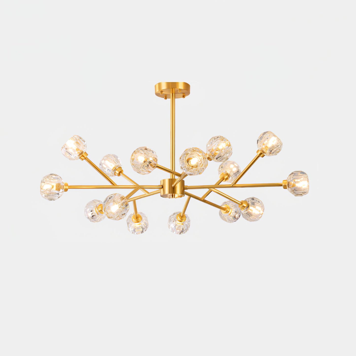 Crystal Ball Round Cluster Chandelier