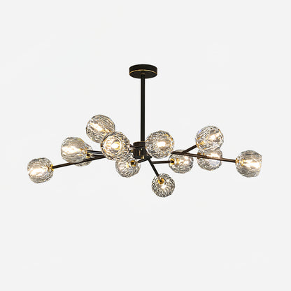 Crystal Ball Round Cluster Chandelier