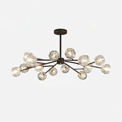 Crystal Ball Round Cluster Chandelier