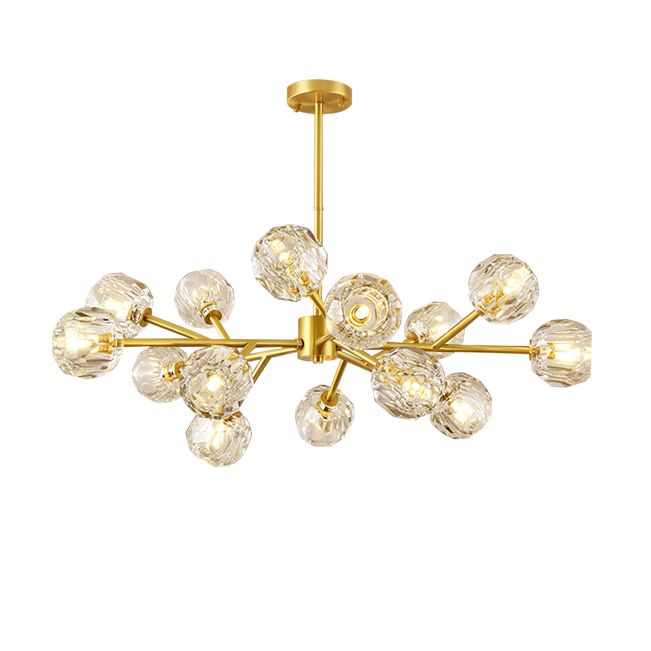 Crystal Ball Round Cluster Chandelier