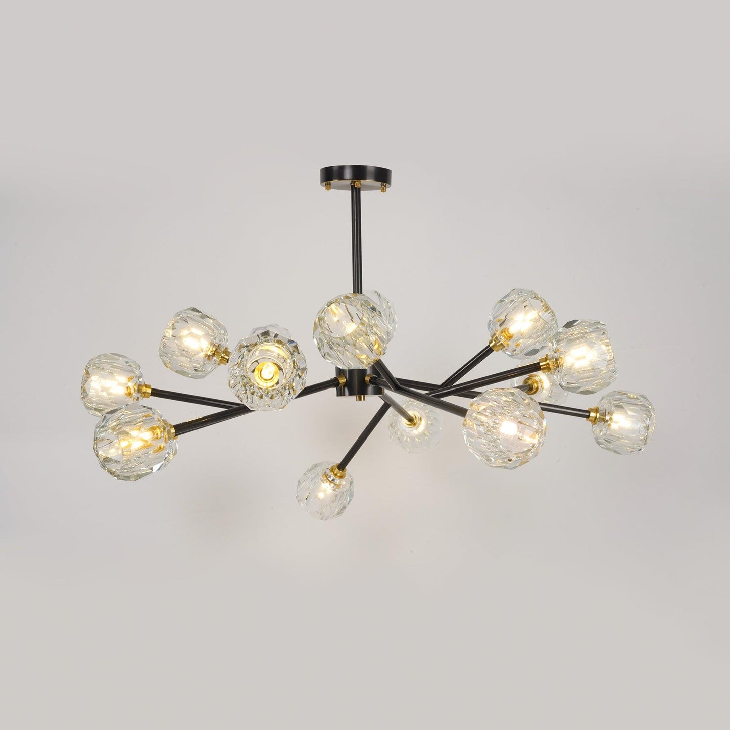 Crystal Ball Round Cluster Chandelier