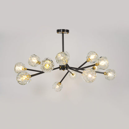 Crystal Ball Round Cluster Chandelier