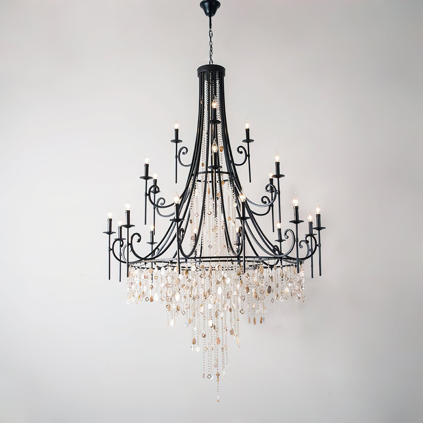 Tatum Lux Shell Crystal Electrolier Chandelier