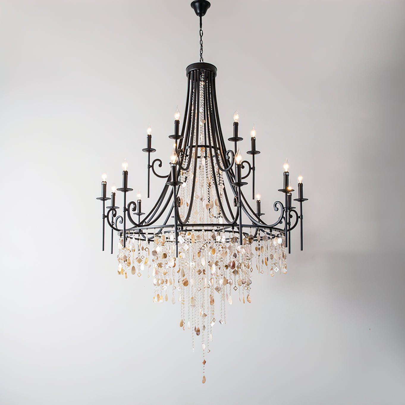 Tatum Lux Shell Crystal Electrolier Chandelier