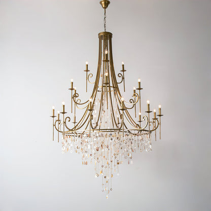 Tatum Lux Shell Crystal Electrolier Chandelier