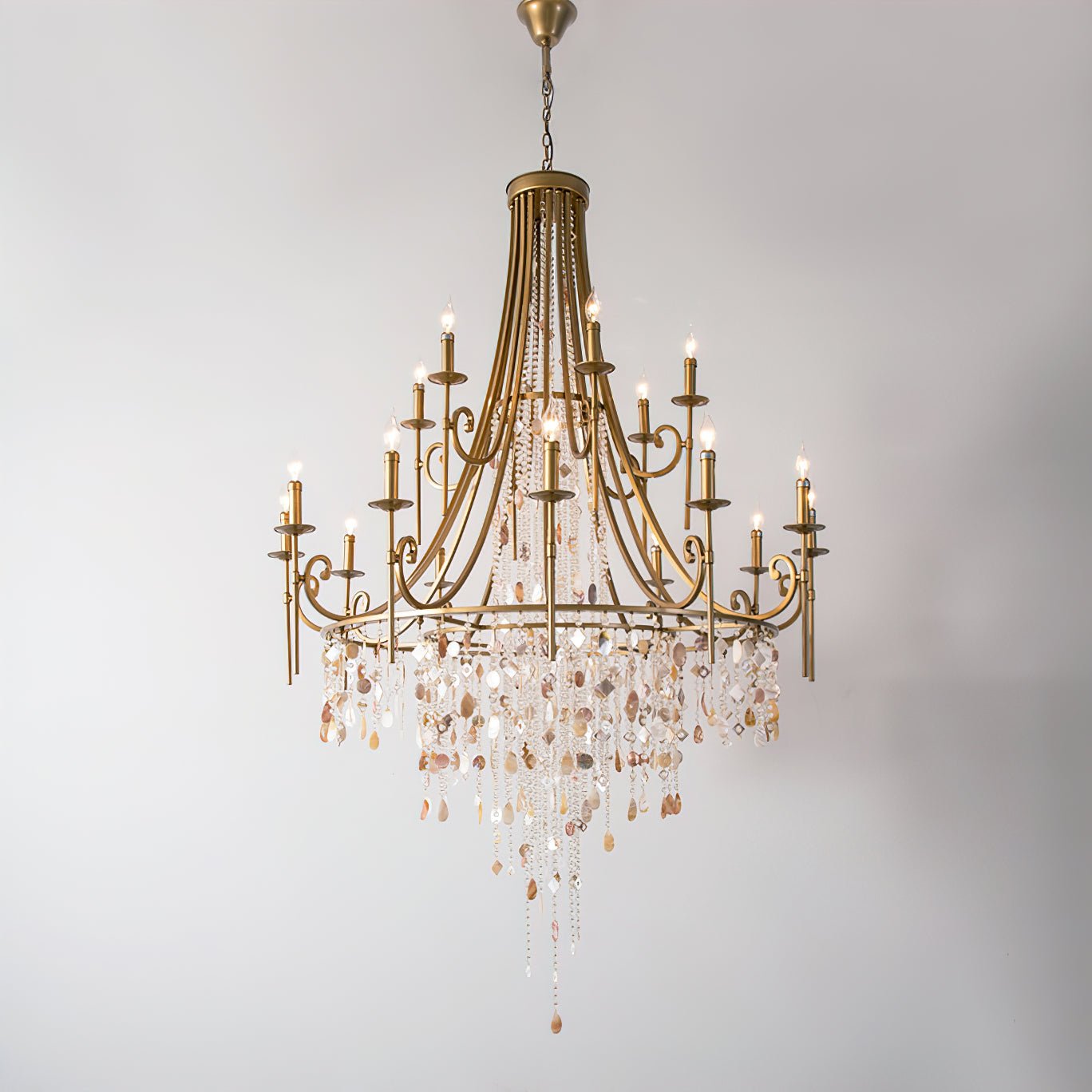 Tatum Lux Shell Crystal Electrolier Chandelier