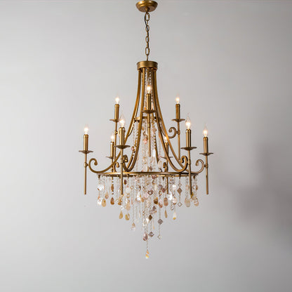 Tatum Lux Shell Crystal Electrolier Chandelier