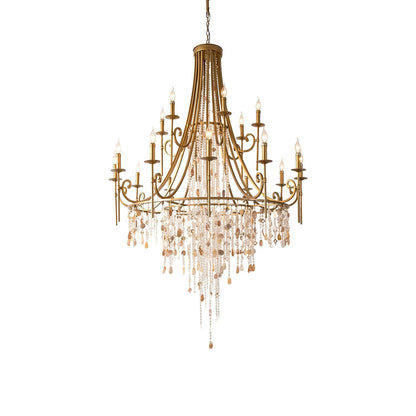 Tatum Lux Shell Crystal Electrolier Chandelier