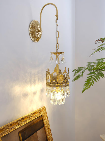 Crystal Crown Wall Light