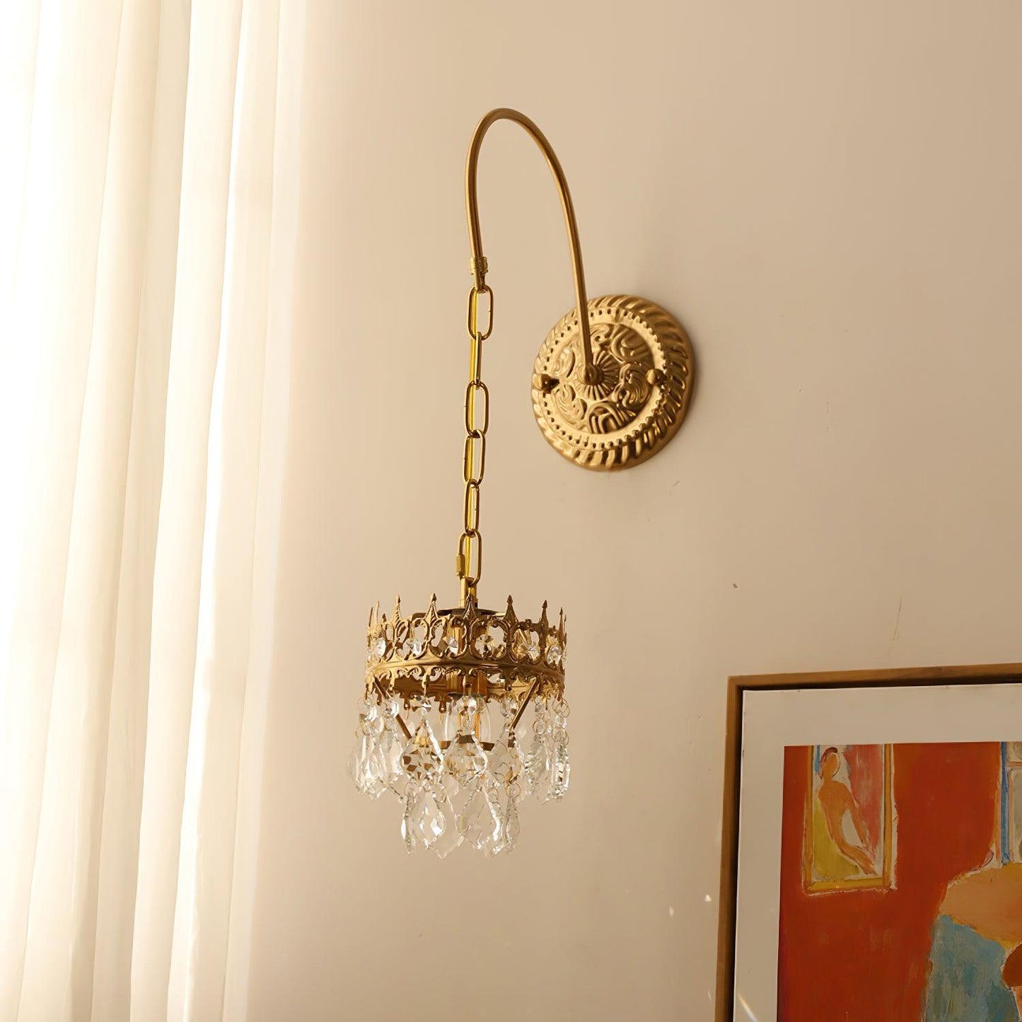 Crystal Crown Sconce