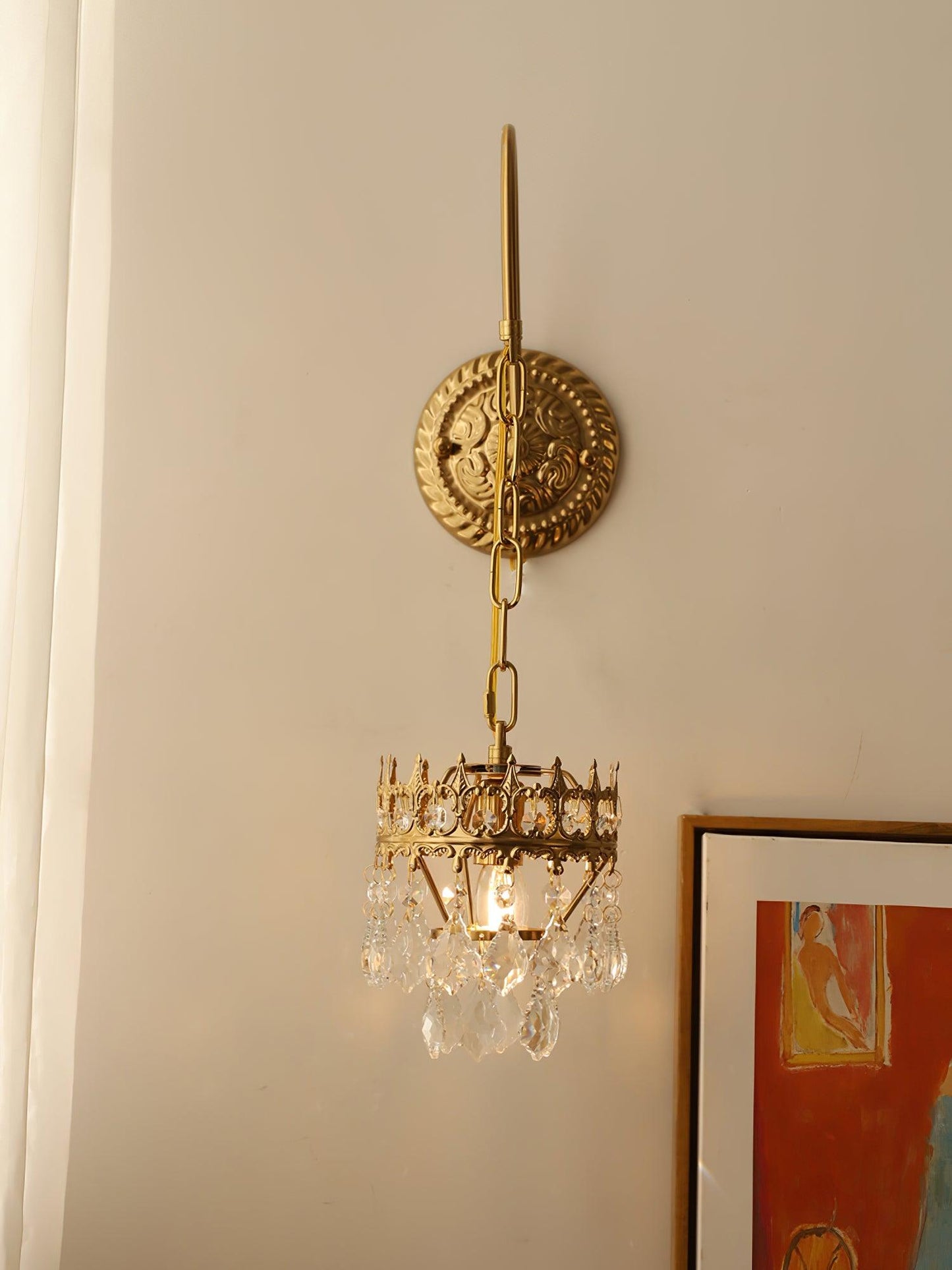 Crystal Crown Sconce