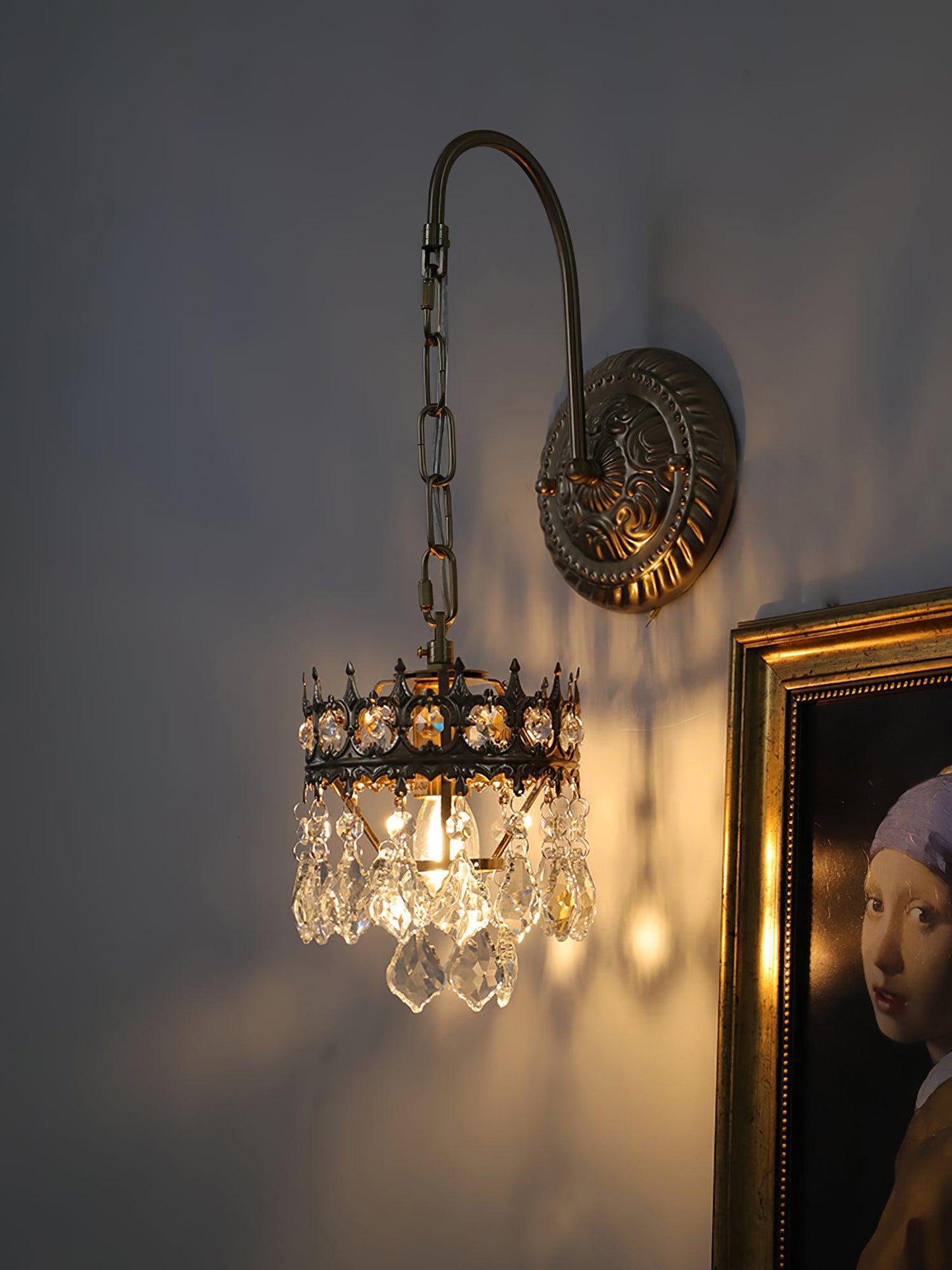 Crystal Crown Sconce