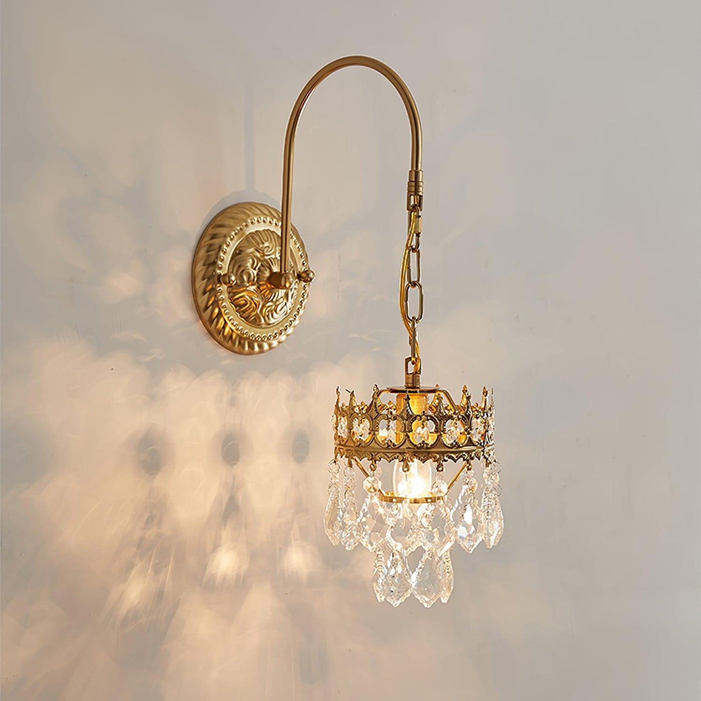 Crystal Crown Sconce