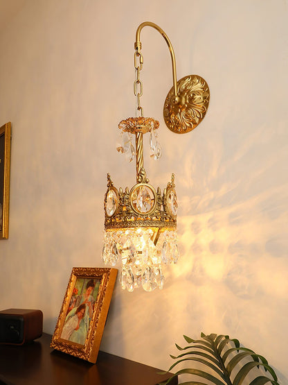 Crystal Crown Wall Light