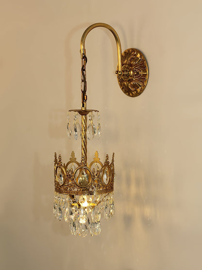 Crystal Crown Wall Light